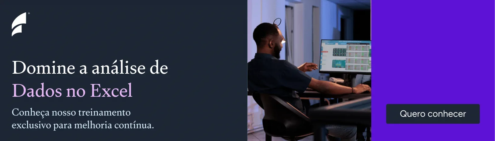 Banner Domine a análise de Dados no Excel