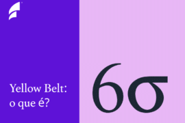 imagem de capa com o título "yellow belt: o que é?" com o logo do lean six sigma