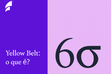 imagem de capa com o título "yellow belt: o que é?" com o logo do lean six sigma