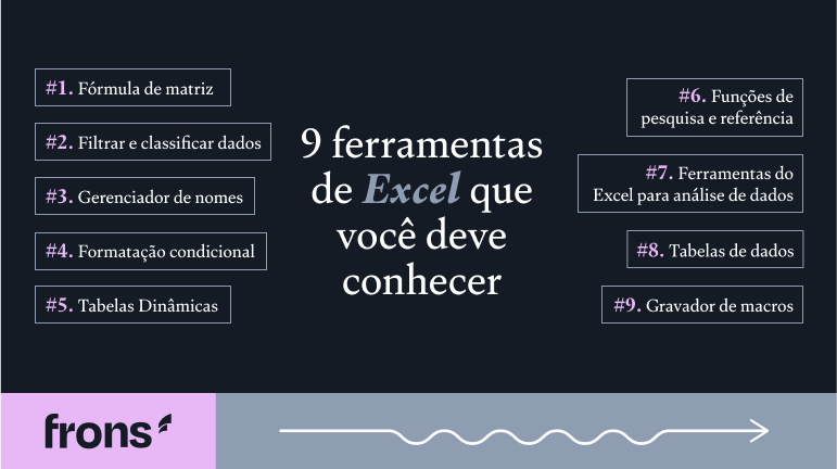 9 Ferramentas de Excel que você deve conhecer
