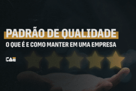 imagem com estrelas e texto escrito em destaque padrão de qualidade