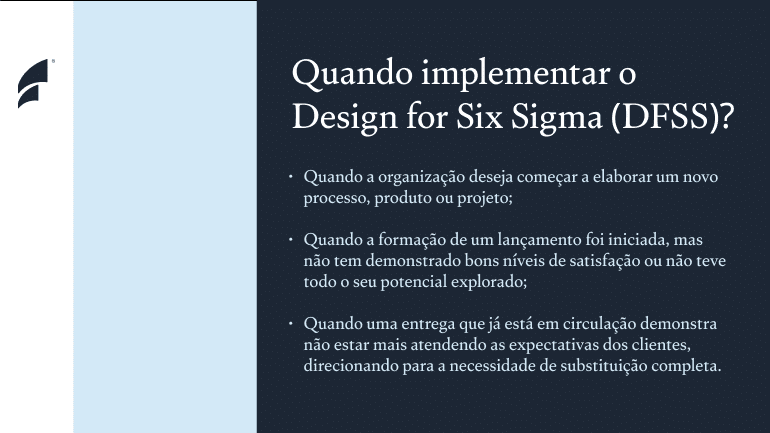 imagem explicando como implementar o design for lean six sigma