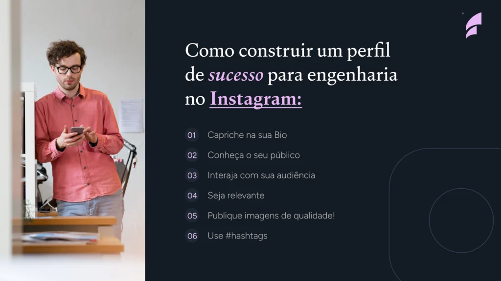 dicas para construir um perfil de engenheiro no instagram