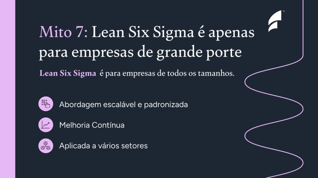 Mito 7: Lean Six Sigma é apenas para empresas de grande porte