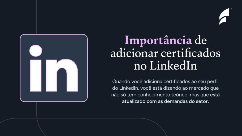 Importância de adicionar certificados no LinkedIn