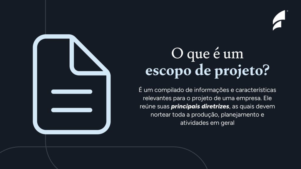 o que e um escopo de projeto