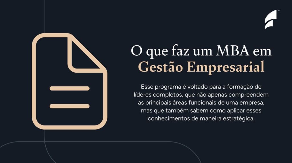 o que faz um mba em gestao empresarial