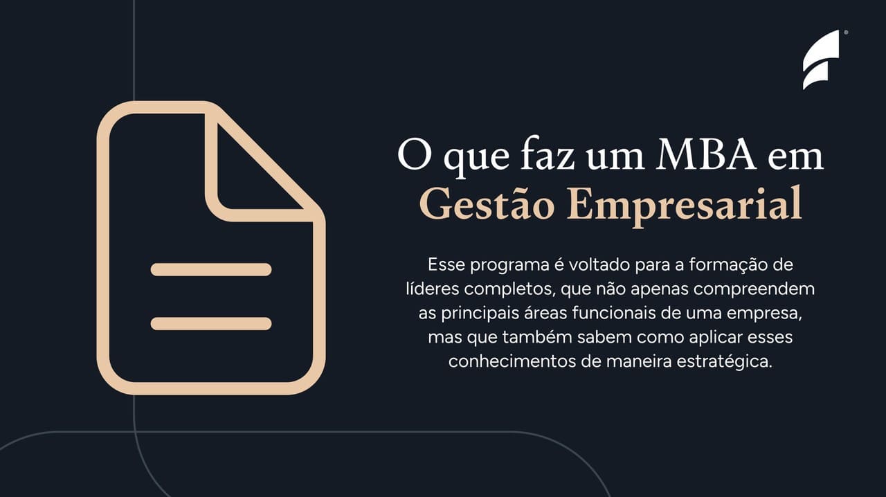 MBA em gestão empresarial: prepare-se para liderar