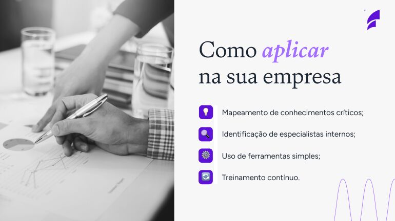 Como aplicar conhecimentos na sua empresa