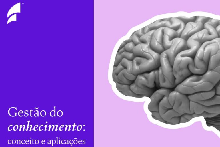 Ilustração sobre gestão do conhecimento e suas aplicações