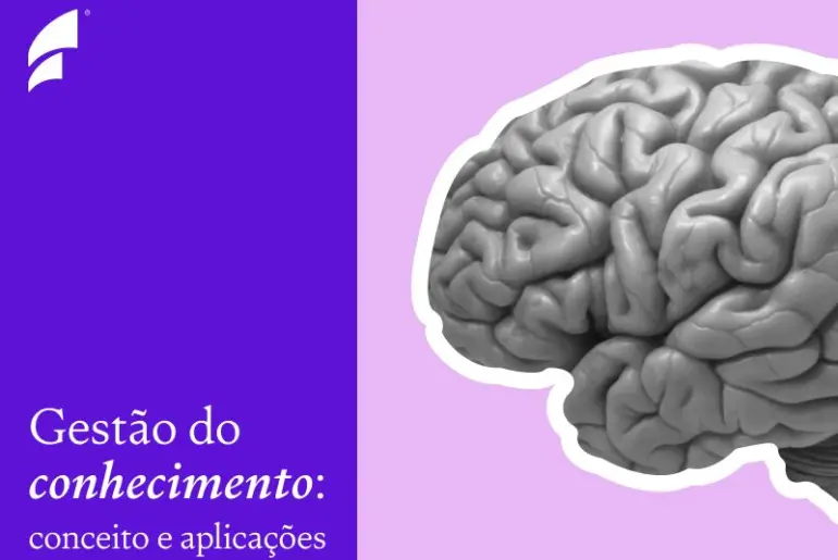 Ilustração sobre gestão do conhecimento e suas aplicações