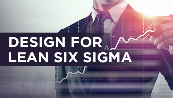 Banner de design for lean six sigma.