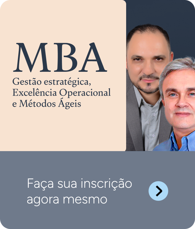 banner de divulgação do mba em Gestão estratégica, Excelência Operacional e Métodos Ágeis